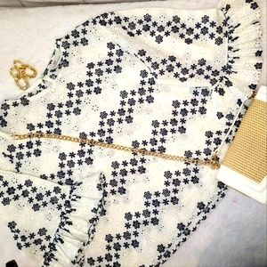 Made in Italy Vinyard Vine Size S Summer Top Boho Blouse